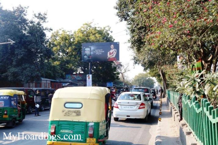 OOH Advertising New Delhi, Outdoor publicity companies Subhash Park  towards Jama Masjid, Hoardings Agency in New Delhi
